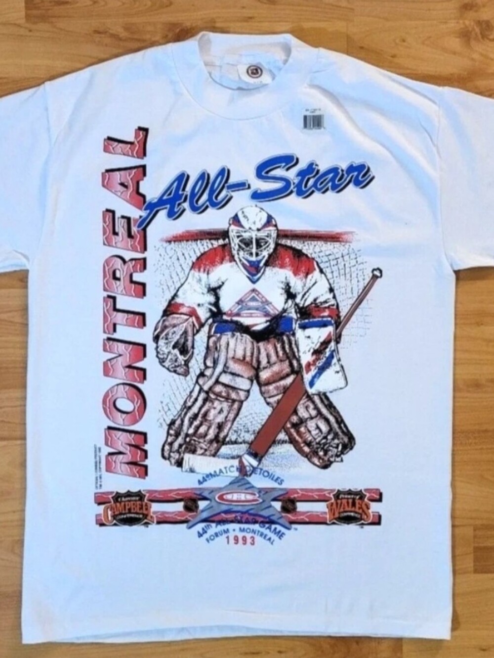 Vintage Deadstock Montreal Canadiens MEDIUM All-Star Game 1993 Forum T-Shirt NWT
